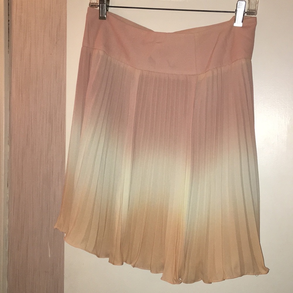 Pleated Ombré skirt.